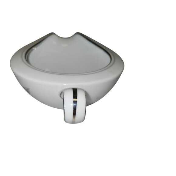 Noritake Rose China Gravy Boat With Silver Trim - Picture 3 of 9